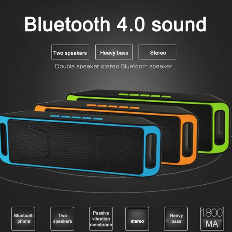 Bluetooth Колонка портативная мини стерео наружная звуковая панель Беспроводная