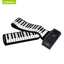 MINI Electronic Piano Keyboard Soft Roll Up Piano With US EU UK AU Power Plug With Loud Speaker Beginner