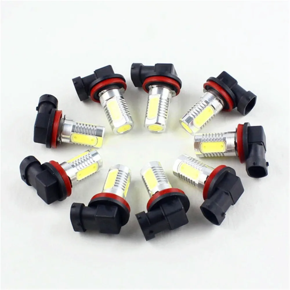 Rockeybright 2 шт. cob h11 h8 Светодиодные Противотуманные фары для гольфа 7 Opel Astra H дневные