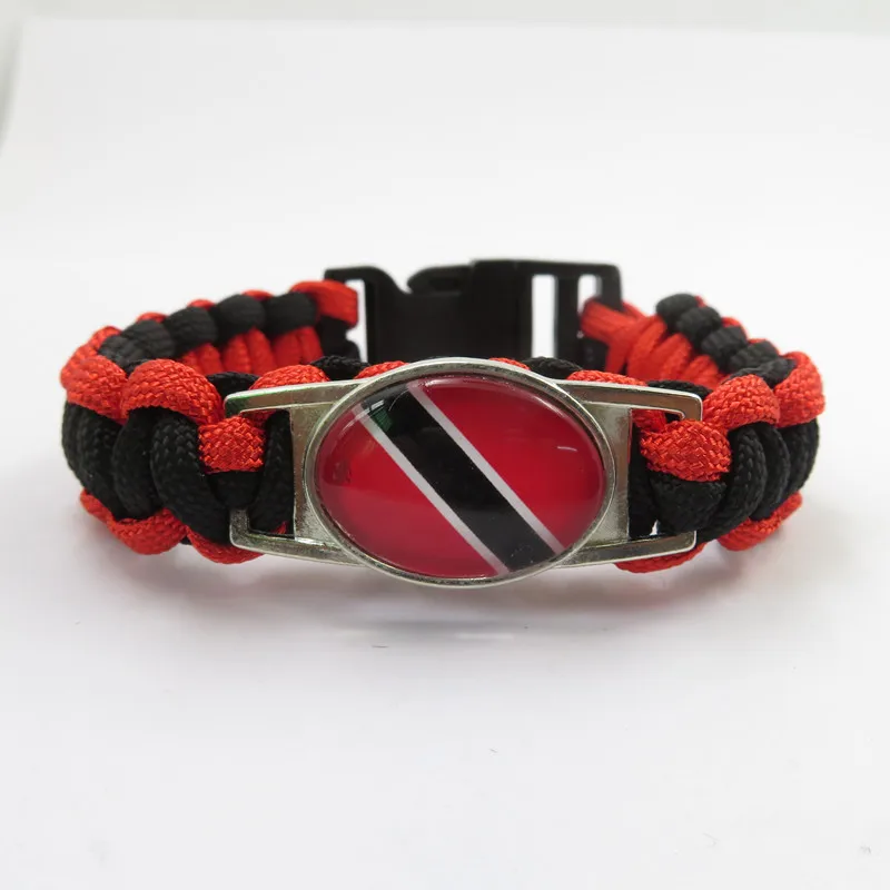 Модные браслеты с национальным флагом в стиле love trinidad, браслеты ручной работы в стиле trinidad для женщин и мужчин, флаг trinidad