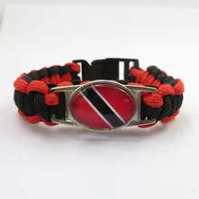 Модные браслеты с национальным флагом в стиле love trinidad, браслеты ручной работы в стиле trinidad для женщин и мужчин, флаг trinidad