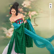 Yin Xia зеленое эстетическое платье с высокой талией костюм Тан летний выставочный дизайн костюм для женщин