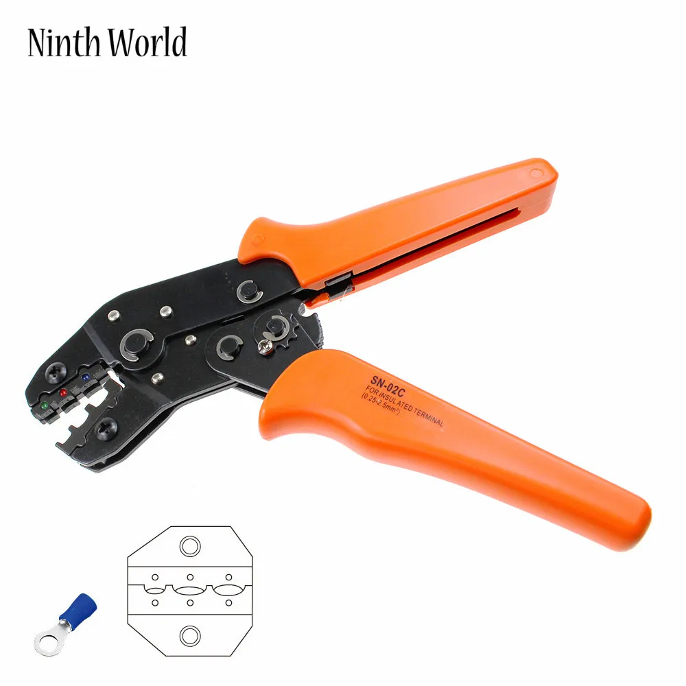 Pre insulated terminal clamp SN 02C manual tool wire connector crimping pliers cold terminal crimping pliers