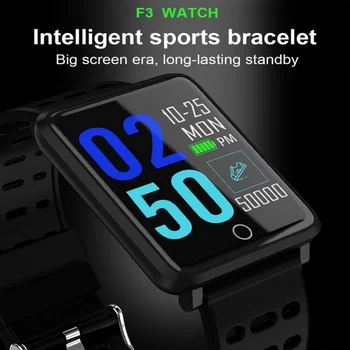

F3 Smart Band Wristbands IP68 Waterproof Wearable Device Bluetooth 4.0 Pedometer Heart Rate Monitor For Android/IOS
