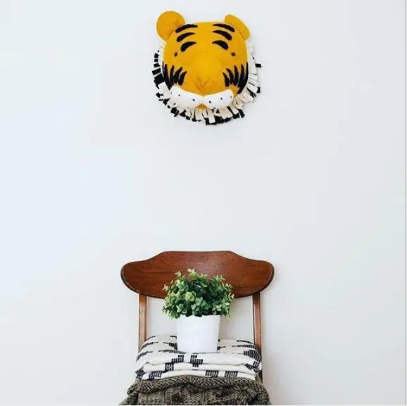 Decoração do Quarto da Menina do Bebê Decoração da Parede de Pelúcia Cabeça Animal Decoração Pendurado Coisas Juguetes Bebes 24 Meses Nacimiento Navidad 3d 20 High Quality Brinquedos e hobbies