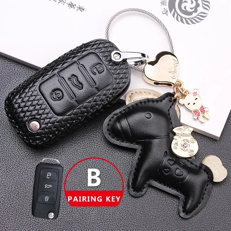 Кожаный брелок из воловьей кожи чехол для автомобиля Volkswagen CC POLO Golf jetta key packet чистый ручной работы женский брелок