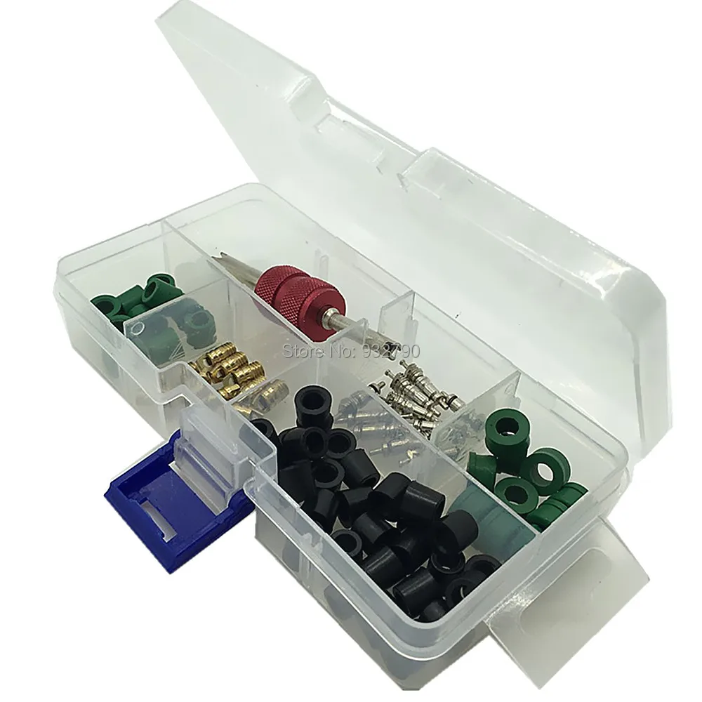 AC O Ring Seal Kit O Rings Seals Rubber Rings A/C Valve Core Remover