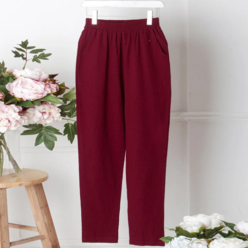 Women Elegant Office Lady Trousers New casual pants Female
