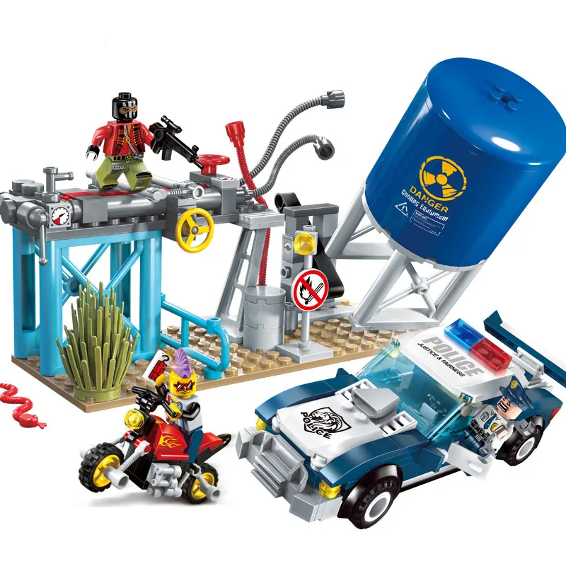 

Models building toy Enlighten 1913 City Police Ambushes 296pcs Building Blocks compatible with lego City toys & hobbies