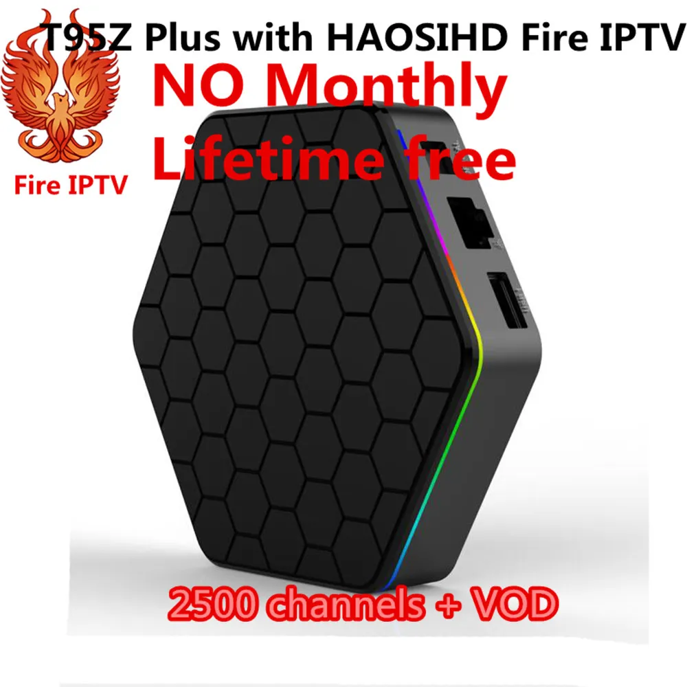 Smart tv box t95z plus s912 iptv box android 7.1 lifetime free 2900 4k XXX fire tv iptv france abonnement iptv receiver box tv
