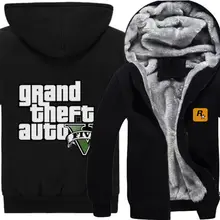 Spiel GTA Cosplay Hoodie Jacke Wintermantel Dünne/Starke art auf lager kostenloser versand