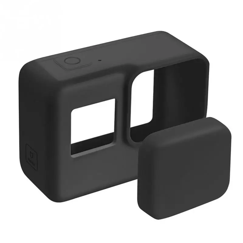 

Action Camera Easy Install Dustpfoof Durable Protective Case Cover Skin With Lens Cap Silicone Accessories For Gopro Hero 5 6 7