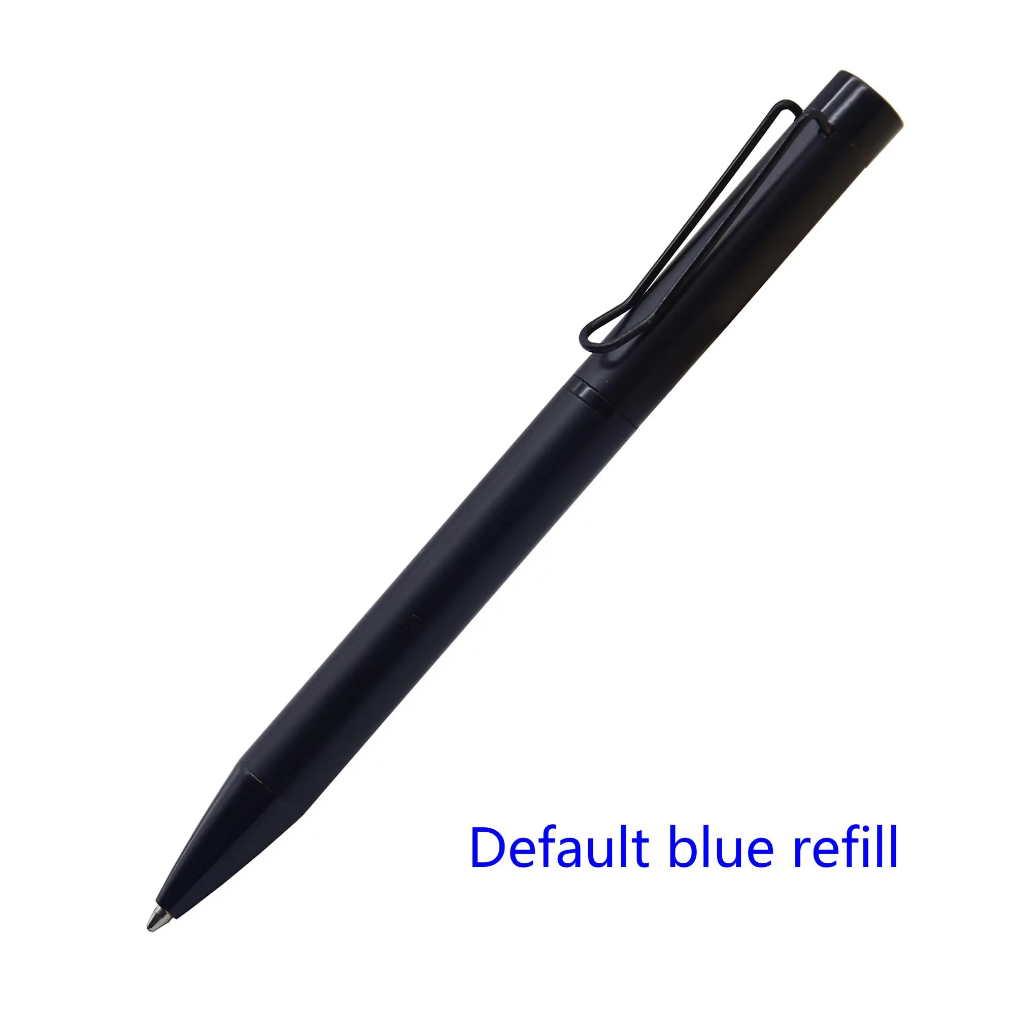 CCCAGYA A140 новая простая бизнес металлическая шариковая ручка роскошные подарочные ручки с пеналом канцелярские принадлежности для студентов подарок для учителя - Цвет: Black - Blue ink