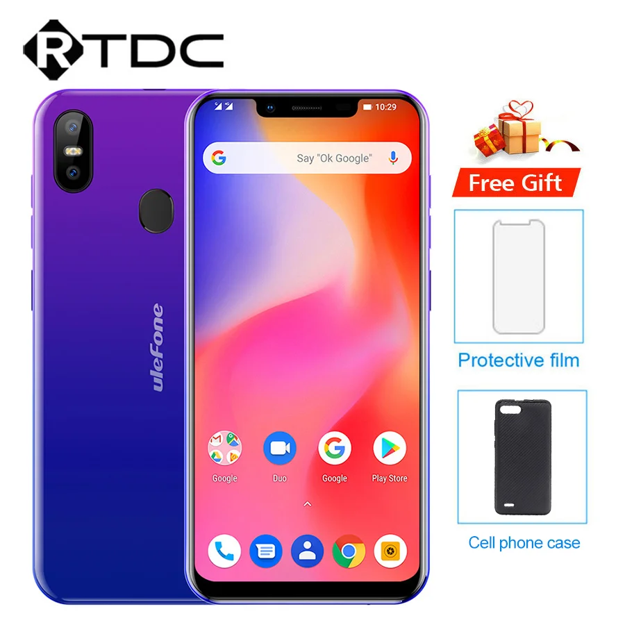 Чехол-накладка Ulefone S10 Pro Android 8 1 5 7 '✙:9 MT6739WA Quad-core 2 Гб Оперативная память 16
