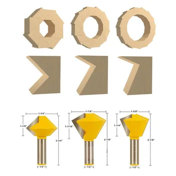 

3PCS/ Sets Multilateral Tenon Joint Knife Woodworking Milling Cutter Free Shipping