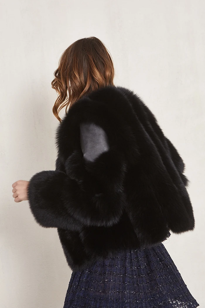 Зимняя куртка женская брендовая 2019 парка с натуральным лисьим мехом пальто из натуральной овчины Натуральная кожа куртка-бомбер Корейская