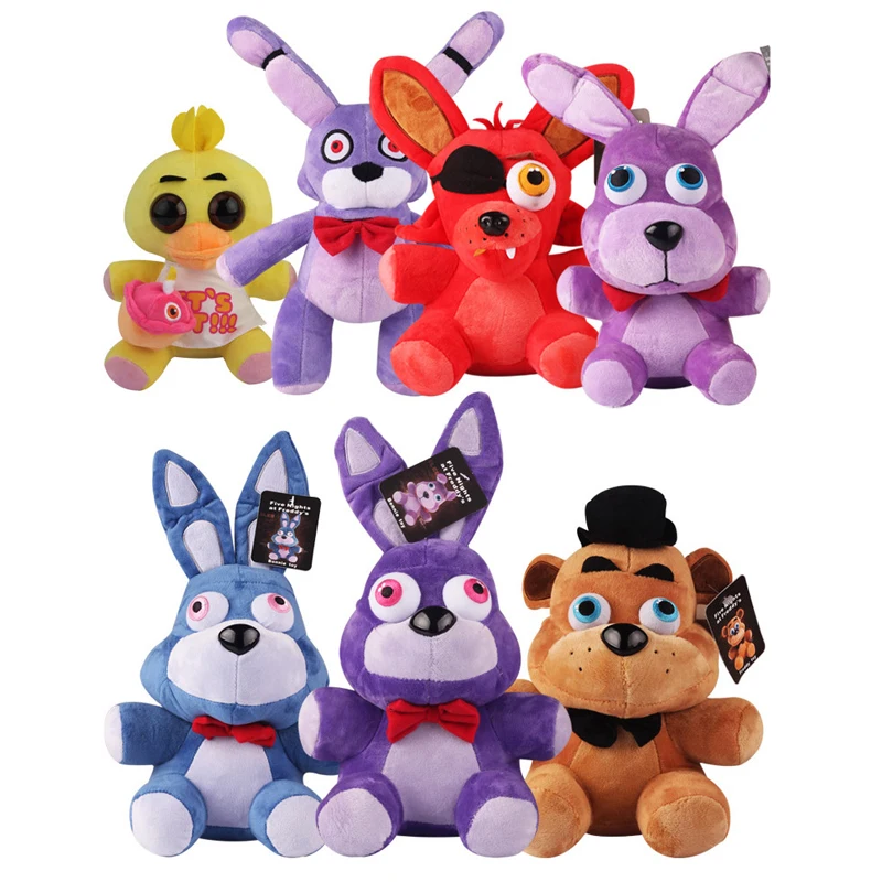 18 см пять ночей у Фредди FNAF плюшевые Foxy Бонни и Чика Золотой кошмарный фредбер
