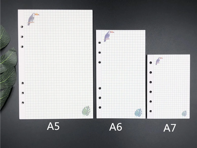 Fromthenon A5A6A7 6 отверстий переплетная записная книжка Заправка для спирального планировщика наполнитель бумаги внутри страницы дневник Еженедельный ежемесячный точечная сетка