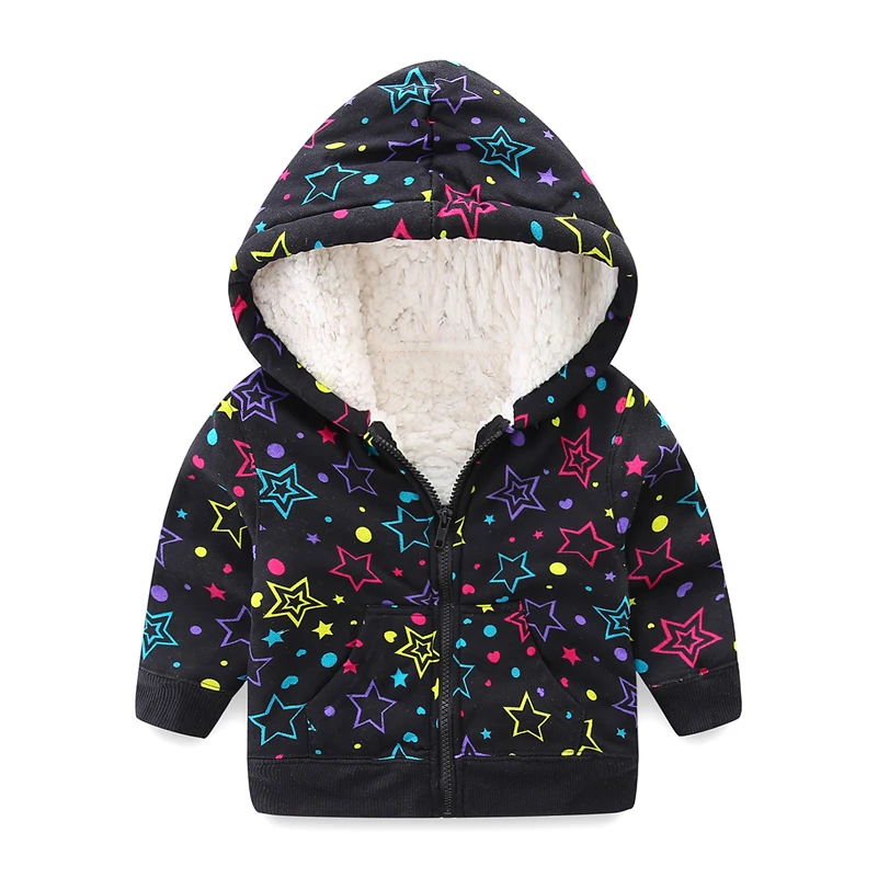Mudkingdom детский пальто с капюшоном для мальчика детская зимняя куртка на молнии Для мальчиков ясельного возраста Термальность с флисовой подкладкой с принтом со звездой, Костюмы