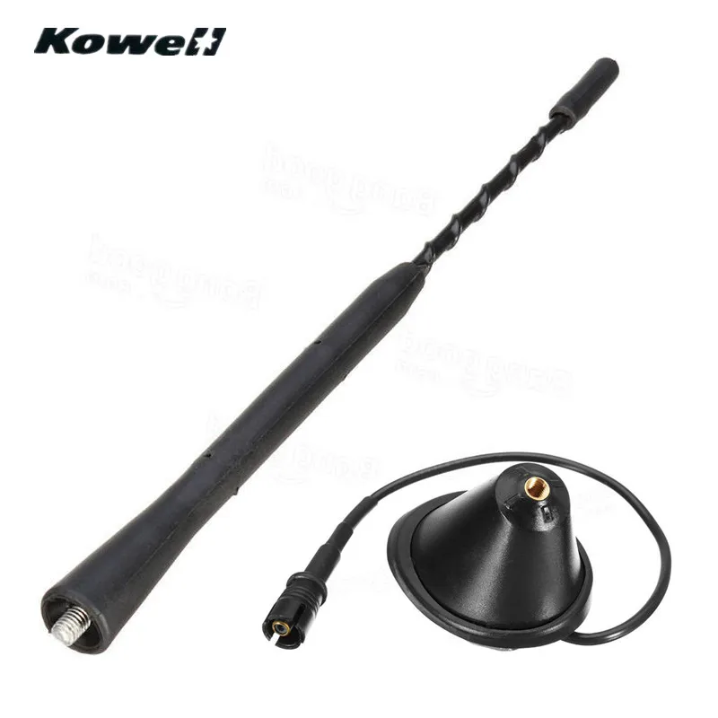 

KOWELL 9inch Car Roof Radio Antenna FM/AM Signal Booster Amplifier Aerials Whip Mast Base for Volkswagen VW Jetta Bora Golf Polo