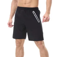 Для мужчин шорты для спортзала Фитнес Бодибилдинг Беговые брюки в повседневном стиле для тренировок, для спорта шорты, спортивный костюм Светоотражающая застежка карман для тренажерного зала, Шорты