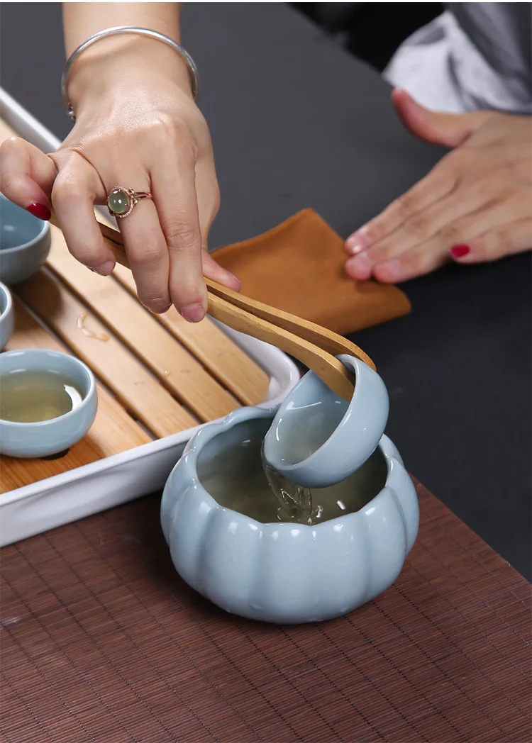 Бытовой керамический чайный поднос для печи, чайная чашка Gaiwan, чайная чашка, аксессуары для чайной церемонии, простой современный китайский чайный набор кунг-фу