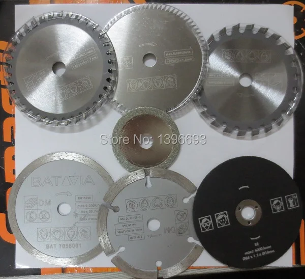 

7pcs/set XXL SPEED saw blades cutting blades for mini circular saw, diameter 85mm, multi saw blade,Power tool accessory blades