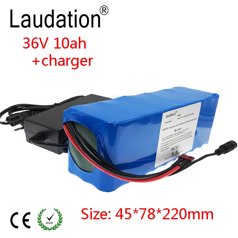 Laudation 36 V 10Ah батарея для электрического велосипеда 21700 10 S 2 P 500 W двигатель или мотоцикл скутер с 15A BMS высокой мощности