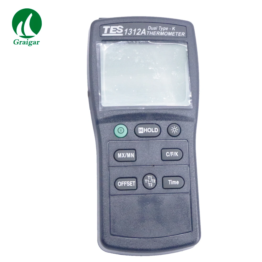 

TES-1312A High Precision Digital Dual Type-K Thermocouple Thermometer 2.5 times/s