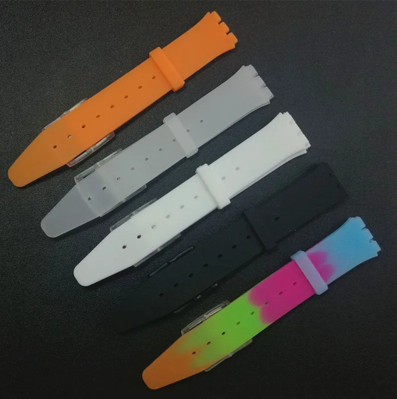 Ремешок для часов образец ремешка ультра-тонкая серия SFK силиконовая резина 16 мм ремешок для часов аксессуары для SFK360 SFK361