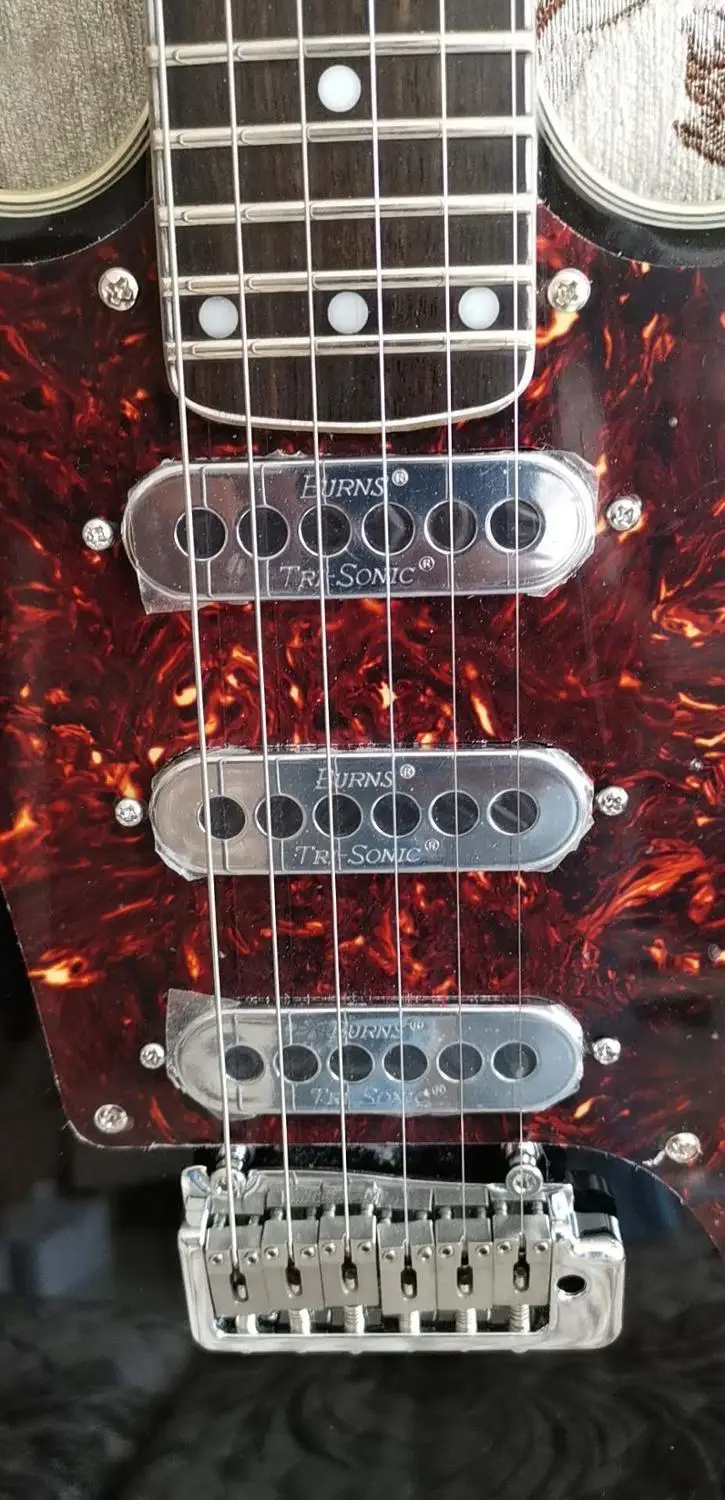 Brian May Фирменная черная гитара красная накладка 3 звукоснимателя Wilkinson тремоло мост многофункциональный переключатель