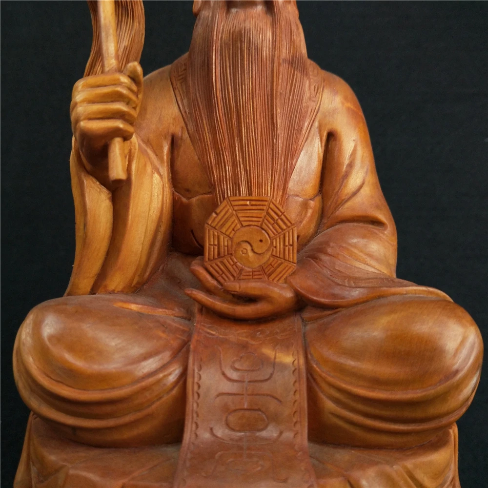 Резьба по дереву сингулярная Taoism фигура Laozi офисные принадлежности резьба по корню деревянное украшение для дома украшения рекомендуемый подарок