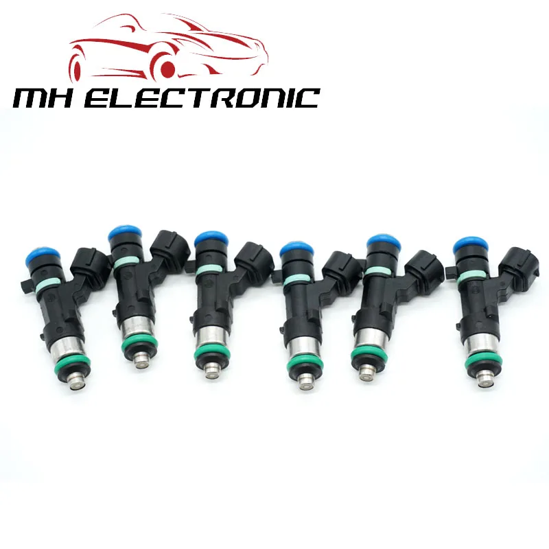 MH Электронный инжектор топлива 6 шт. 16600-JA000 16600-JA00B 0280158130 для NISSAN ALTIMA 2007-2013 Rogue sentra 2008-2013 2.5L L4