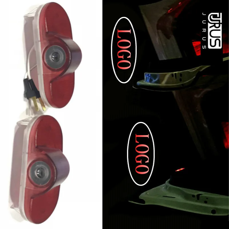 

JURUS 2Pcs Wireless Led Car Logo Door Light For Skoda Octavia 2004-2008 Laser Projector Lamp Shadow Welcome Lights Car-styling