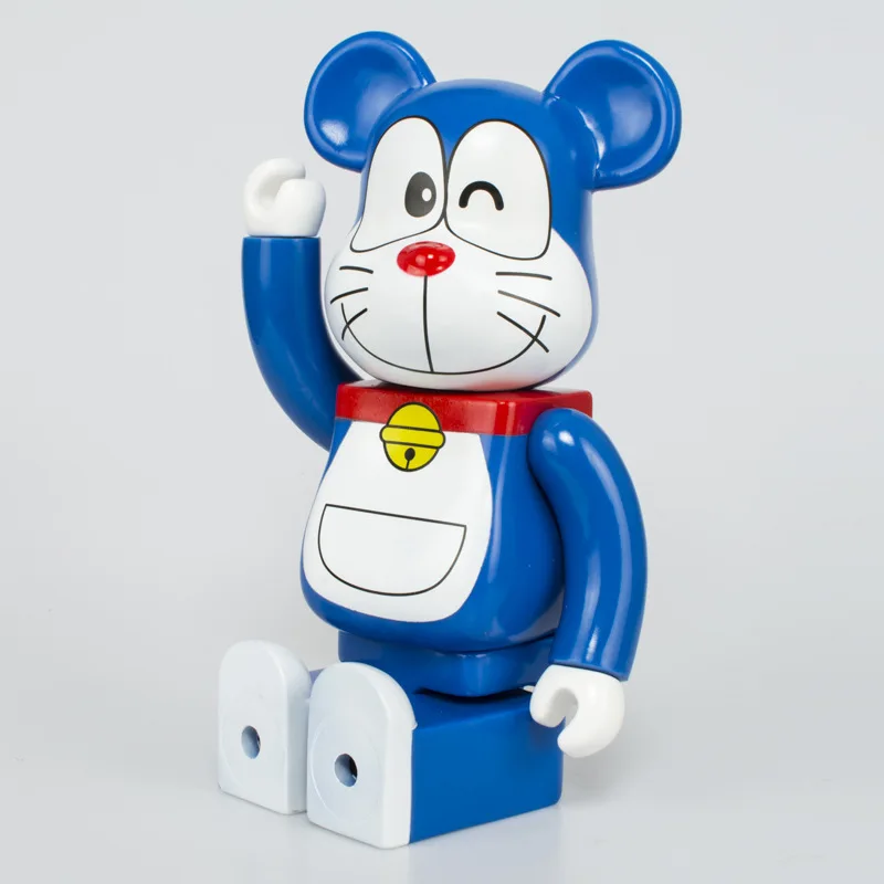 

11" BEARBRICK 400% Doraemon Building Block Bear Robot Cat Figure Model Dolls For Adults Kids Gift