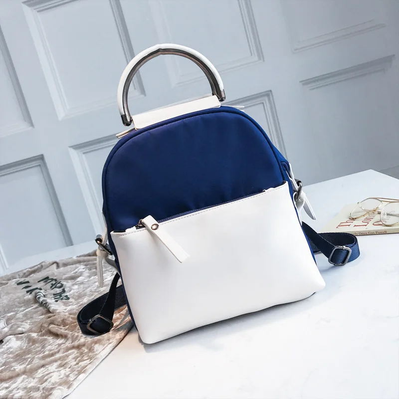 

Women's Oxford Mini Backpack 2019 High Quality Female Fashion Bookbag Lady Panelled Casual All Match Travel School Shoulder Bags