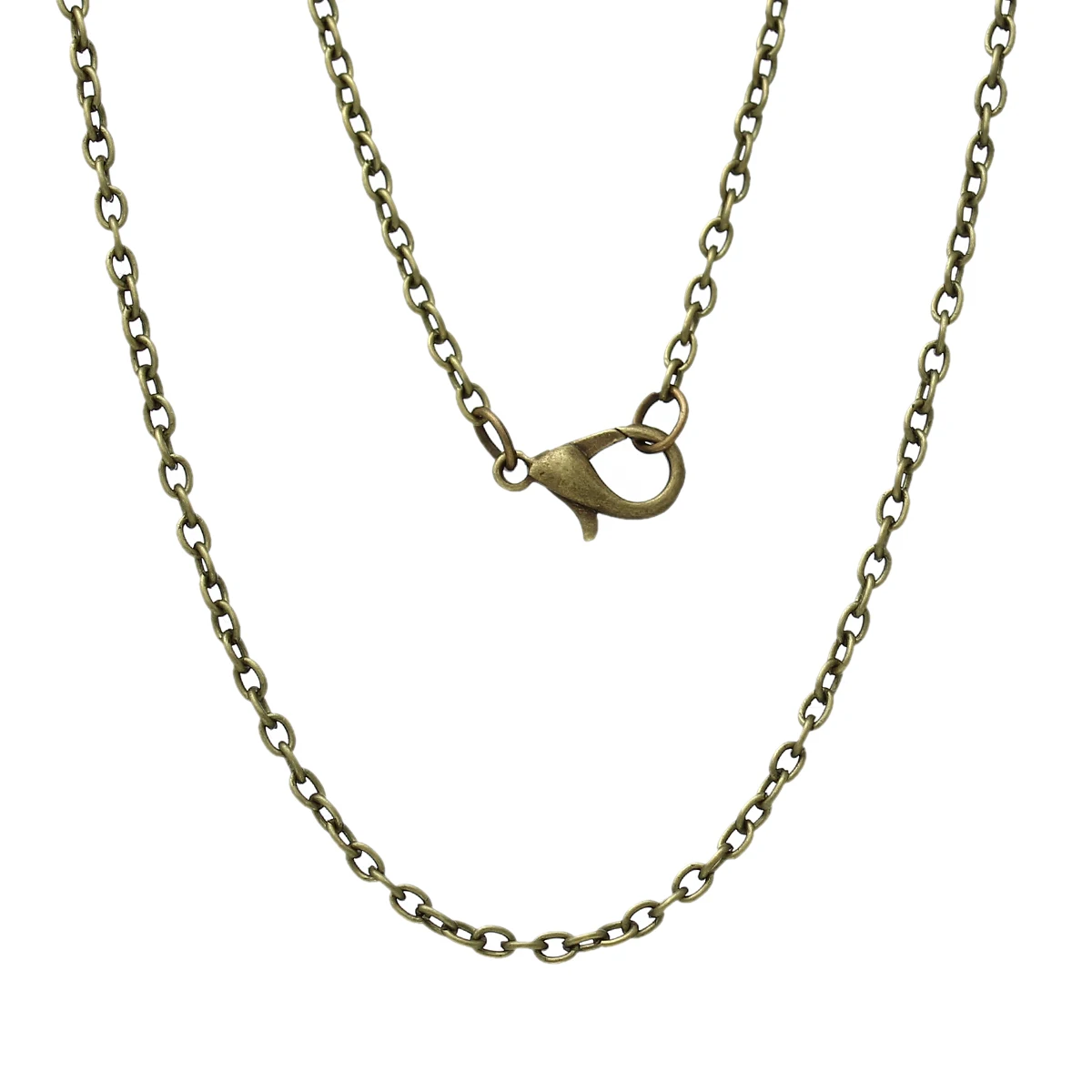 

8SEASONS Jewelry Necklace Antique Bronze Cable Chains Lobster Clasp 77cm(30 3/8") long,12 PCs 2015 new