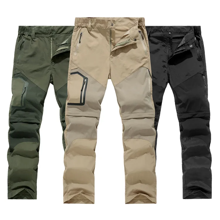 Горные мужские летние быстросохнущие съемные штаны, дышащие брюки для спорта на открытом воздухе, походов, рыбалки, мужские шорты VA496