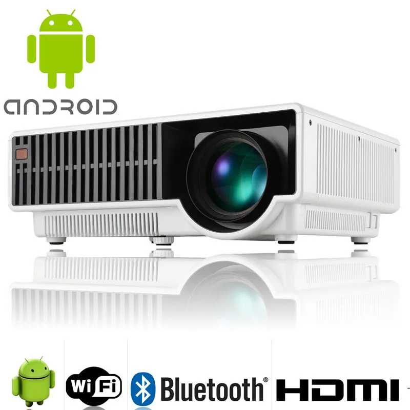 

2800 Lumen 1080P Home Theater Projector Android 4.4 Quad Core Dual Wifi Bluetooth 4.0 HDMI USB LCD LED Projector DHL Free
