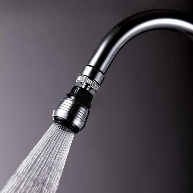 

360 Degree Water Bubbler Swivel Head Saving Tap Faucet Aerator Connector Diffuser Nozzle Filter Mesh Adapter
