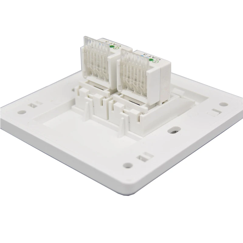 2 Ports CAT3 RJ11 Phone Wall outlet pic 3