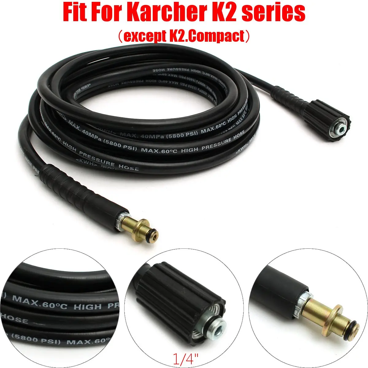 7,5 м шланг для мойки давления 5800PSI 22 мм концевой фитинг насоса для K K2 очиститель