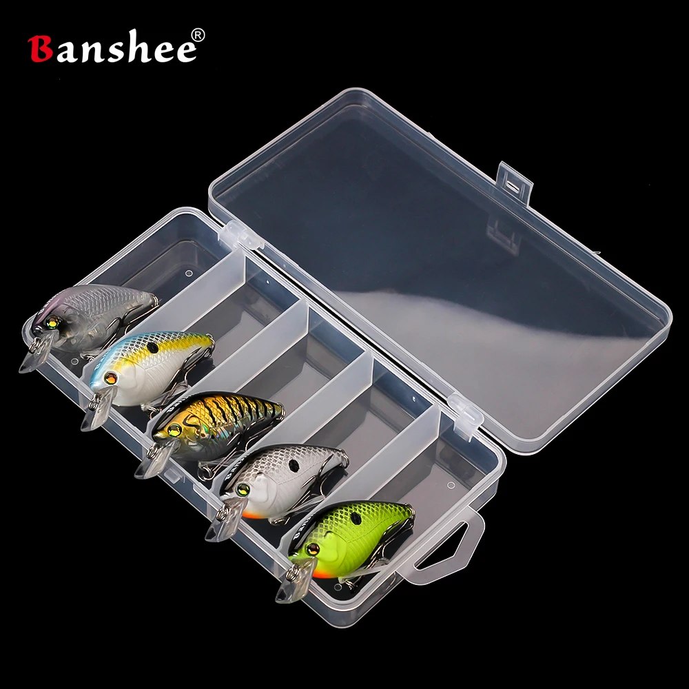 

5pcs/lot Tackle Box VC03 Medium Diving square bill lips Crankbaits Fishing lure Floating isca artificial bait peche leurre pesca