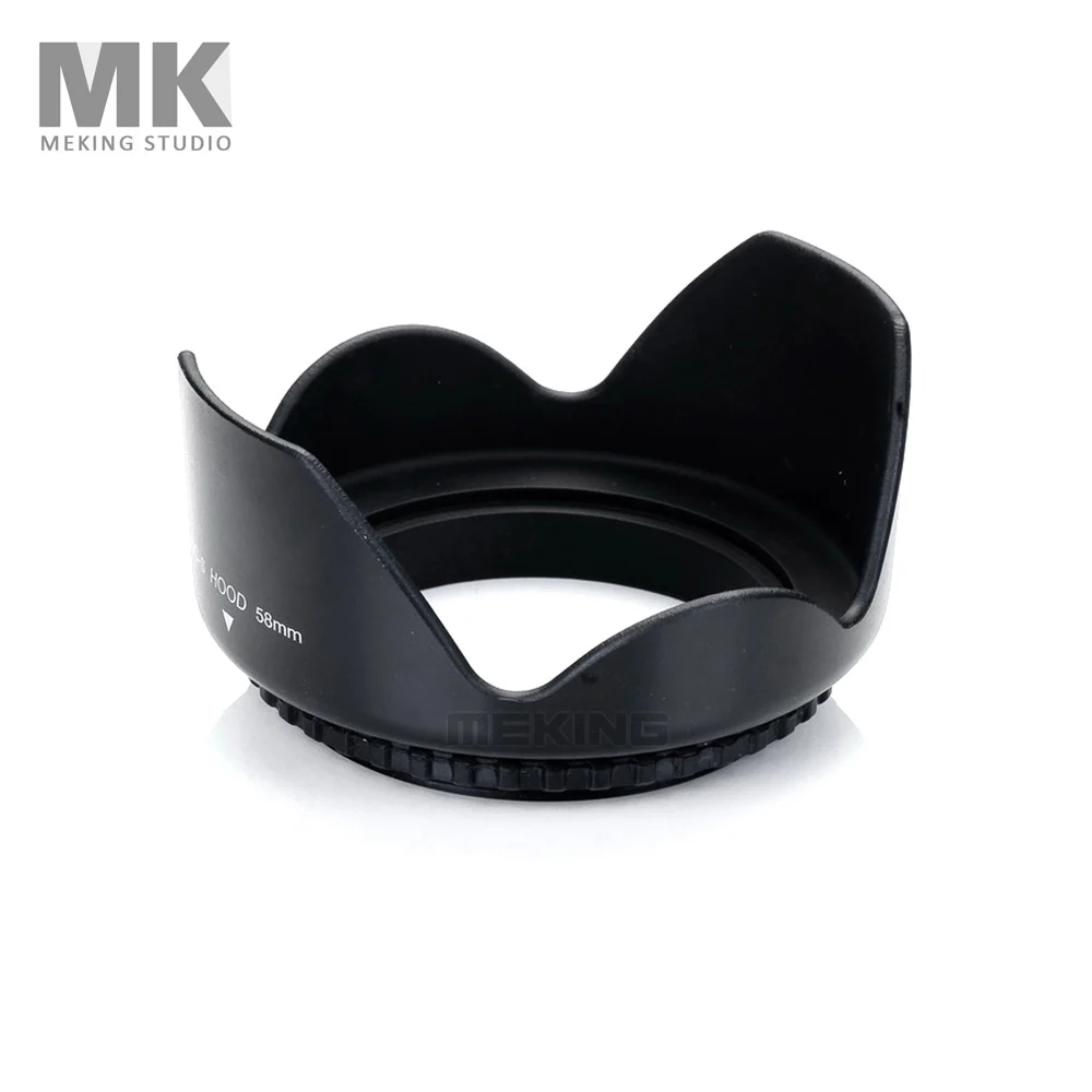 2017 Meking 72mm Screw Mount Flower Petal Tulip Lens Hood for Canon