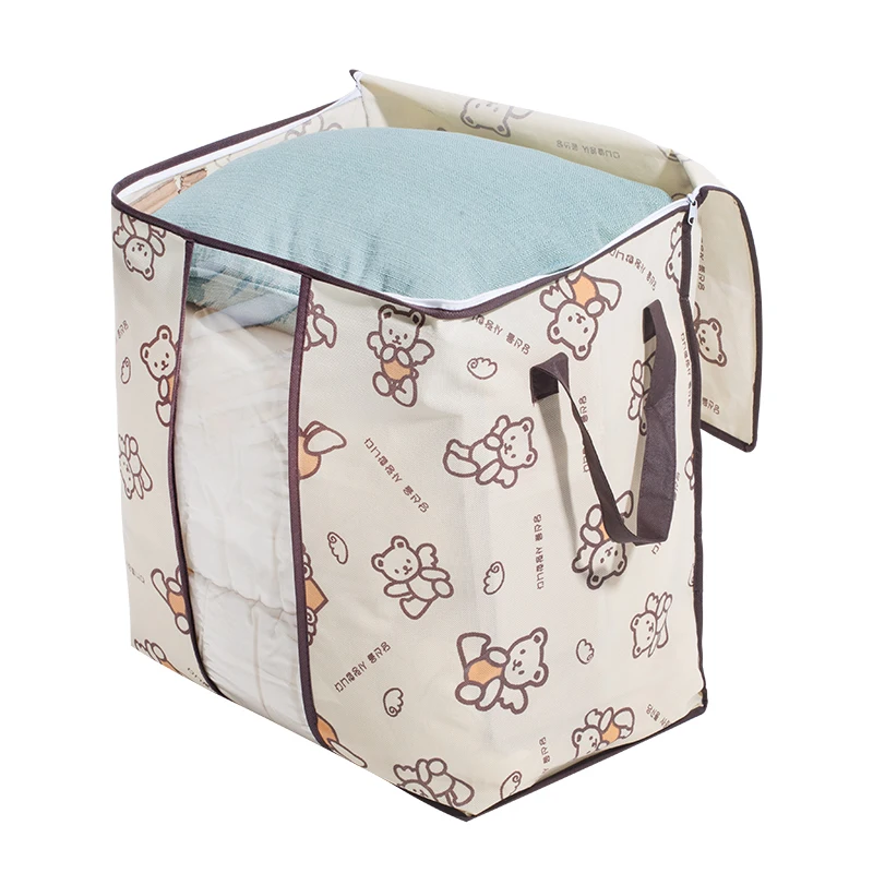 Non-Woven Family Save Space Organizador Bed Under Closet Storage Box Clothes Divider Organiser Quilt Bag Holder Organizer