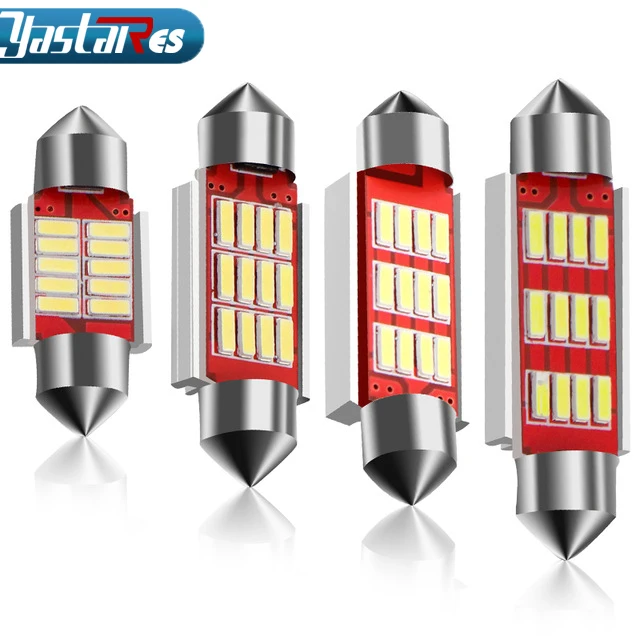 Светодиодная лампа CANBUS 12 SMD 4014 для салона автомобиля 31/36/39/41 мм В постоянного тока 1