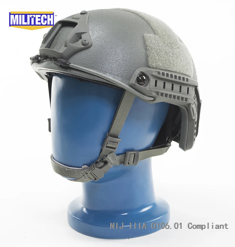 Achat ISO Certifié MILITECH FG OCC Cadran NIJ Niveau IIIA 3A RAPIDE High Cut Aramide Balles Balistiques Casque Avec 5 Ans garantie