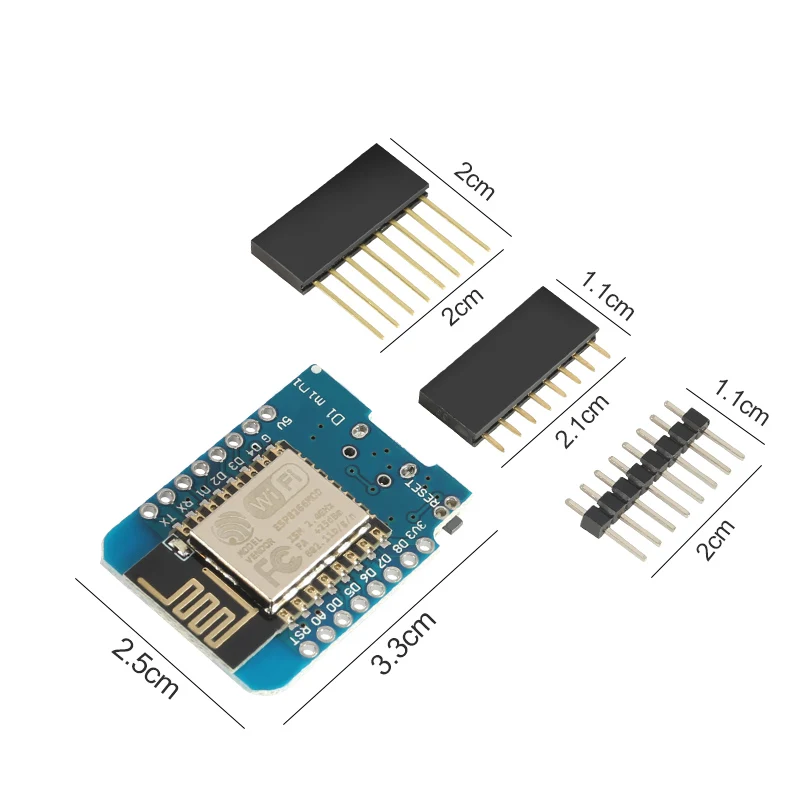 ESP8266 ESP-12 ESP12 ESP-12F мини-модуль Wemos D1 Мини WiFi макетная плата Micro USB 3,3 В на основе ESP-8266EX 11 цифровых контактов