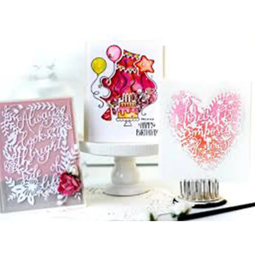 

YaMinSanNiO Heart Lace Time Metal Cutting Dies Scrapbooking For Making Cards Album Decorative Embossing DIY Crafts Stencils 2019