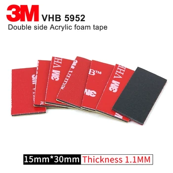 

3M VHB 5952 Heavy Duty Double Sided Adhesive Acrylic Foam Tape Good For Car Camcorder DVR Holder/15mm*30mm/10Pcs/Lot